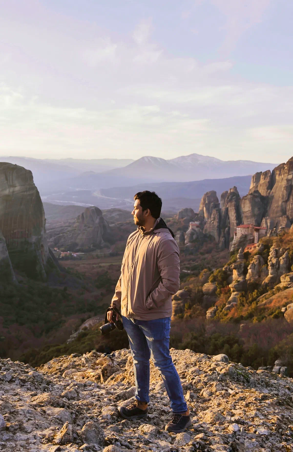 Last light over Meteora